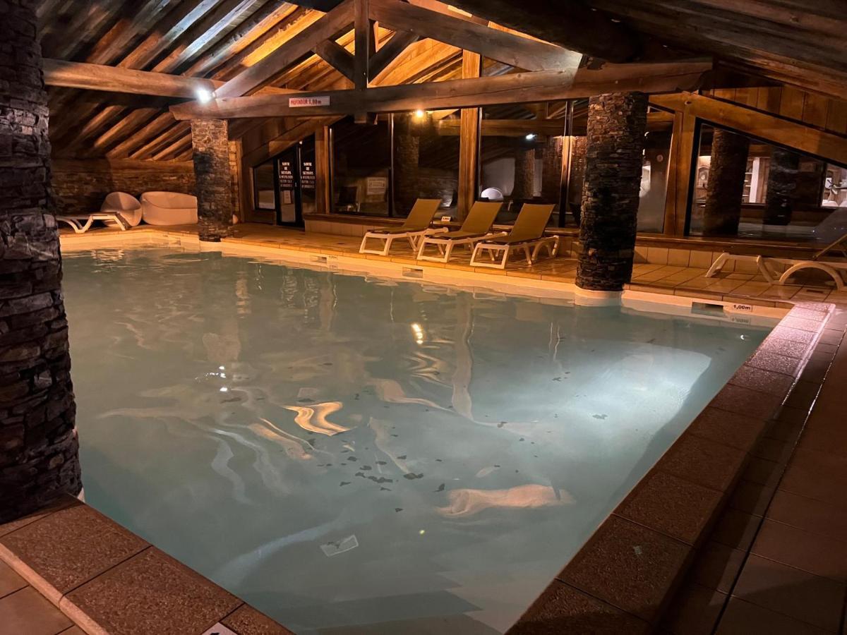 Appartement ski aux pieds dans résidence premium piscine, sauna hamam Saint-Martin-de-Belleville Extérieur photo